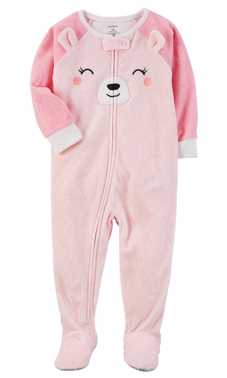 Carters Baby Girls Lamb Fleece Sleep Play 12 Months