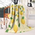 thumbnail image 3 of Lemon Blanket,Comfortable Soft Flannel Throw Blanket,All Season,Warm Lightweight Blankets for Sofa Bed Couch Living Room Chair,50"x60"(130x150cm), 3 of 4