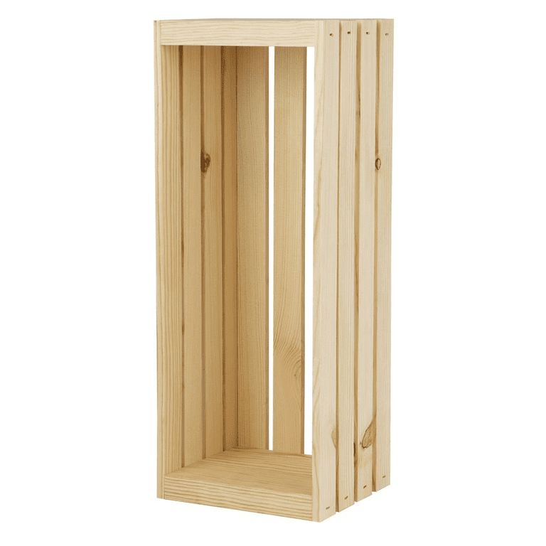 Good Wood by Leisure Arts Wooden Crate wood crate unfinished