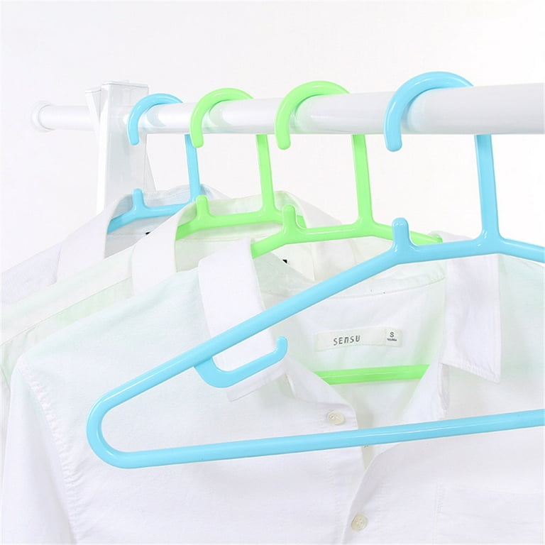 10 PCS Home Clothes Hangers Standard Plastic Plastic Thick Laundry