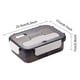 thumbnail image 1 of Fiudx Ofertas relámpago Fiambrera de plástico, caja para conservar alimentos frescos, para horno microondas, sellada, con aislamiento térmico, caja bento, fiambrera con vajilla, 1 of 3
