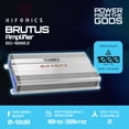 thumbnail image 3 of Hifonics Brutus BG 1000 Watt 2 Channel Amplifier with Built-In UV Meter, Silver, 3 of 14