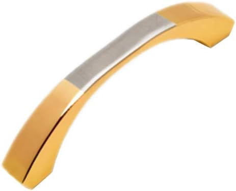 Silver Cabinet Handles 10 Pack Kitchen Cabinet Pulls 2-1/2" Hole Centers Euro Style Drawer Hardware