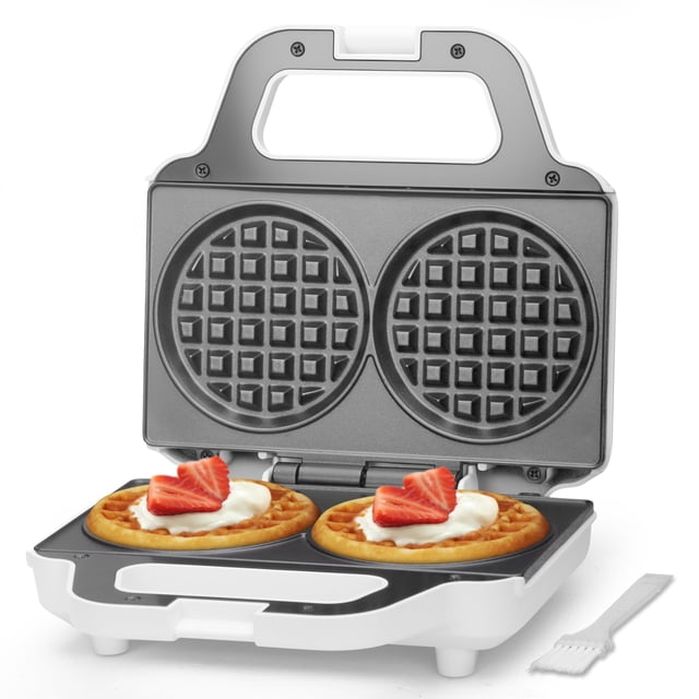 Wafflera SugarWhisk de 4" con placas dobles antiadherentes
