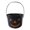 A001- Black, variant on Pink Halloween Jack O Lantern Candy Bucket, 7 Inch Trick Or Treat Pail with Handle for Student Halloween Party Favors Lightweight Plastic Candy Holder for Holiday Outdoor