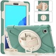 thumbnail image 2 of For Samsung Galaxy Tab A7 Lite Case 8.7 inch SM-T220/T225/T227, 360 Hand Strap, Shoulder Strap, Kickstand, Rugged Drop Protection, Emerald Green, 2 of 7