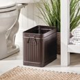 thumbnail image 2 of Bote de basura mDesign Oscar Collection, metal bronce, pequeño, 2 of 4