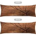 thumbnail image 4 of Rustic Wood Body Pillow Cover, 20"x54", Brown Microfiber Polyester, 4 of 6