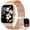 Gold, variant on Smart Watch fits for Android and Iphone, IP68 Waterproof, Suitable for Women Men 100+Sports Modes 1.85 inch Fitness Tracker, with Answer/Make Calls/Message Reminder, （Two watch straps）