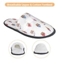 thumbnail image 3 of Slippers for Women, Ice Cream Cupcake Printing Womens Slippers Fuzzy Winter House Shoes, Soft Anti-Skid Slippers Indoor and Outdoor, 3 of 5