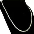 thumbnail image 3 of 12 Ct Round Cut Lab Created Diamond Men's Tennis Necklace 14k White Gold Plated 4MM 18INCH, 3 of 4