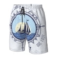 thumbnail image 2 of Yiaed Not All Who Wander Are Lost2 Print Men's Swim Trunks with Lining Quick Dry Sports Shorts Beach Shorts Boardshorts-, 2 of 5