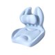 thumbnail image 5 of Silla de cojín de asiento respaldo portátil portátil respaldo soporte de soporte lumbar almohada para asientos de automóviles silla de oficina viaje Azul, 5 of 9