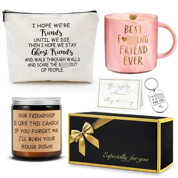 Gifts for Women Best Friends Birthday Friendship Gifts for Women Friends Themed Gifts Basket Unique Bff Gifts for Friends Female Funny Bestie Gifts Best Friend Stuff