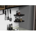 thumbnail image 5 of Mainstays 9.5" Black Corner Shelves, Set of 2, 5 of 8
