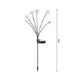 thumbnail image 4 of Fiudx Luces Solares para Jardín, 6 Cabezales con Diseño Floral, Luz Solar Blanca Cálida, Decoración de Exterior de Bajo Consumo, Sin Cableado Ni Instalación, Perfectas para Patios y Jardines, Paquete, 4 of 6