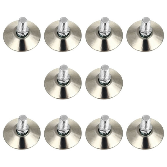 ROSENICE 10Pcs Adjustable Swivel Leveling Feet with Long Nut for Outdoor Furniture Heavy Duty Leveler Legs