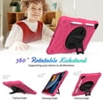 thumbnail image 2 of Étui Pc + Silicone pour Ipad 10.2 2021 / 2020 / 2019 Rouge Rose, 2 of 5