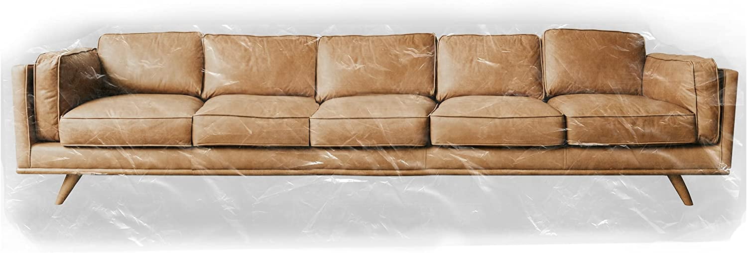 Clear Vinyl, Heavy Duty Sofa Cover, Large Sofa, 42"BH x 18"FH x 108"W x 40"D