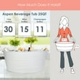 thumbnail image 5 of BREKX Aspen Oval White Beverage Tub, Rust Proof, 5 of 6