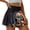 American Flag Skull, variant on FUIALDOLG Hawaii Tropical Flower Athletic Skort Women High Waisted Golf Skirts Elastic Soft Summer Workout Skirt fir Tennis,Workout,Pickleball,Lady Green Leave Skirt St Patricks Day Costume,M