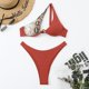 thumbnail image 1 of WILLBEST Bikini de Mujer, Traje de Baño de Color, Sexy, para Mujer, con Aros En Los Hombros, Bikini, Traje de Baño Bikini, 1 of 3