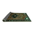 thumbnail image 2 of Ahgly Company Indoor Rectangle Persian Turquoise Blue Traditional Area Rugs, 5' x 7', 2 of 4