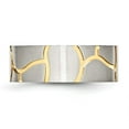 thumbnail image 3 of Chisel Stainless Steel Brushed Yellow IP-plated 8mm Grooved Band, 3 of 7