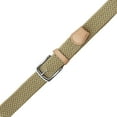 thumbnail image 5 of Falari Men Stretch Belt Canvas Elastic Fabric Woven Braided Belt Style 1005 Beige Medium, 5 of 5