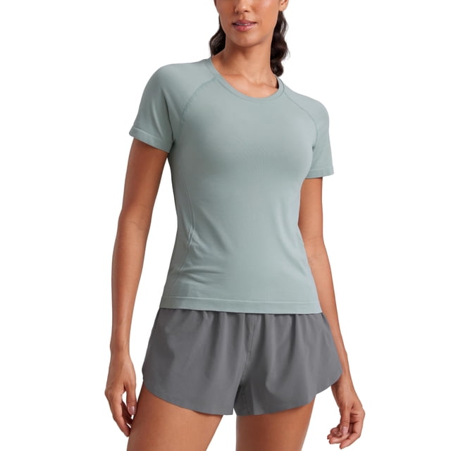 Remera CRZ YOGA Sin Costuras, Transpirable, para Gimnasio y Yoga, Talle Grande