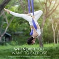 thumbnail image 4 of Aerial Yoga Swing Set, Yoga Hammock Flying Trapeze Yoga Kit Aerial Yoga Hammock Sling Inversion Tool with 2 Extension Straps for Home Gym Fitness, Mounting Accessories Included, 4 of 9