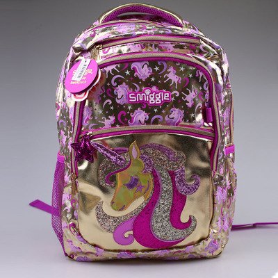 Teenager Backpack Primary School Student Backpack Large Capacity Cartoon Shape Bag With Glitter Pen-SinKeeU