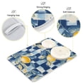 thumbnail image 3 of Yayeee Dish Drying Mat for Kitchen Counter 16"x18" Microfiber Absorbent Pad, Retro Plaid Lemon, 3 of 7