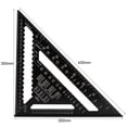 thumbnail image 4 of Ruler, 12 Inch Protractor Square Ruler, For Engineer Carpenter, 4 of 8