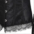 thumbnail image 4 of Corsets for Women Princess Renaissance Corset Lace Ruched Sleeves Elegant Overbust, 4 of 4