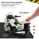 thumbnail image 4 of Modelo de motocicleta de policía para niños, juguete de aleación, extraíble, con música ligera, regalos de cumpleaños, 1:14, 4 of 4