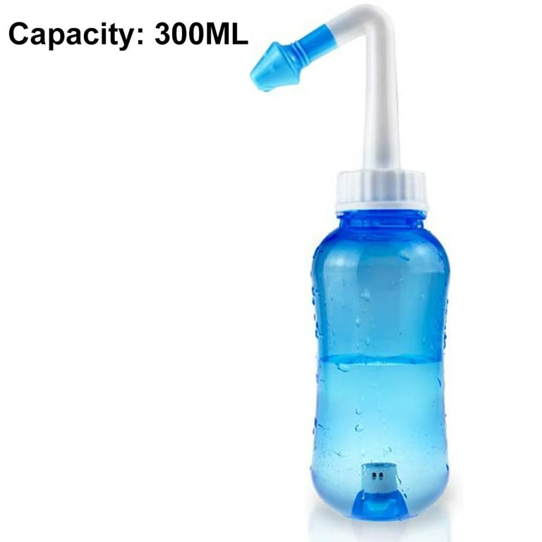 Sinus Rinse Kit with 40 Salt Packs - Neti Pots - Nasal Irrigation- BPA Free  - Nasal Rinse Bottle for Sinus and Allergy Relief - Nose Wash