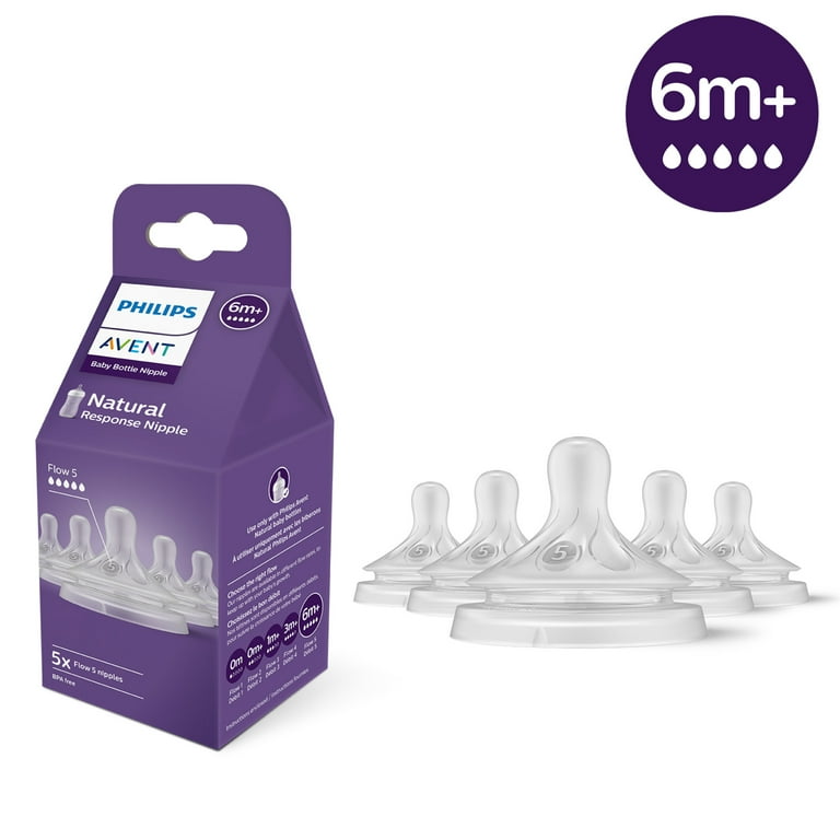 Philips Avent Natural Response Nipples, Extra Fast Flow (Flow 5
