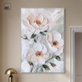 thumbnail image 3 of White Mirage III Canvas Print Floral Wall Decor by Art Remedy, Silver Frame, 36 x 54, 3 of 7