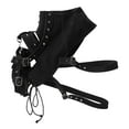 thumbnail image 2 of Bolso de hombro Steampunk ligero con remaches metálicos para Halloween. Negro normal, 2 of 9