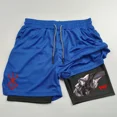 thumbnail image 1 of Berserk Guts-pantalones cortos deportivos 2 en 1 para hombre, Shorts transpirables de secado rápido para Fitness, correr, gimnasio al aire libre, 1 of 3