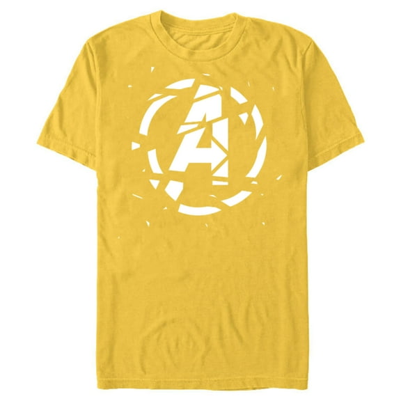 Marvel Avengers: Endgame Shattered Logo - Short Sleeve Blended T-Shirt for Adults - Customized-Yellow