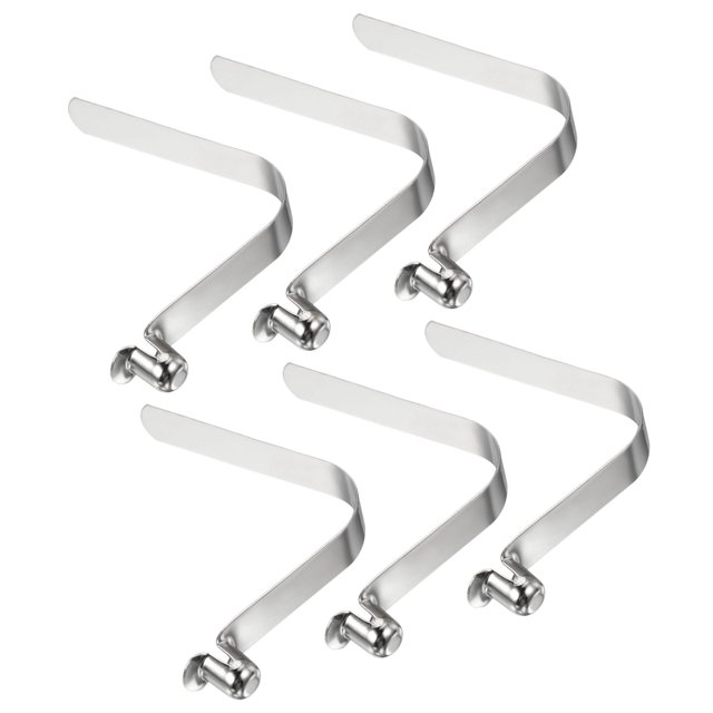 Unique Bargains 10x8mm Kayak Paddle Snaps, Hollow Button Single Pin Lock Tube Spring Clips for Tent Pole, 6 Pack