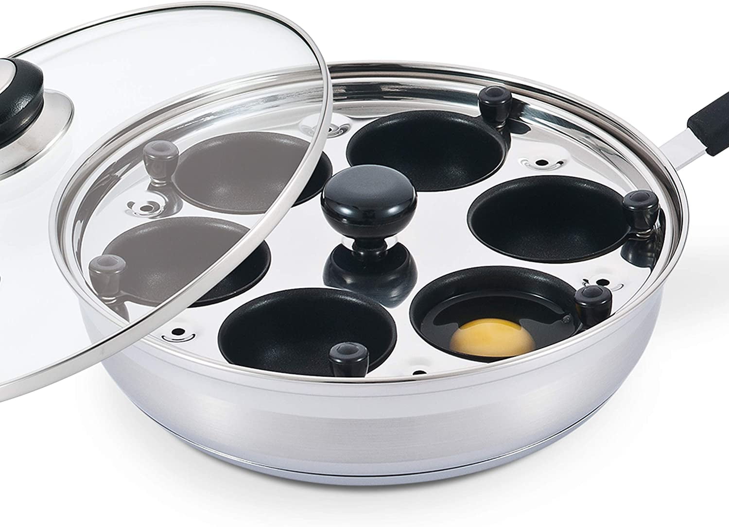 judge 2hole egg poacher in stainless steel for use on any hob inc induction 