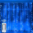 thumbnail image 3 of Guirnalda de cortina USB para ventana, luces LED de cadena, adorno de hadas, control remoto, decoraciones de boda para Navidad, para la habitación del hogar, 3 of 5