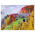 thumbnail image 2 of Colorful Autumn Landscape in Mountains - Large Landscape Canvas Art Print, 2 of 3