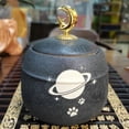 thumbnail image 2 of 500ML Pet Urn Ash Funeral Memorials Memals Pet Urn Ash Creative Moisture Proof Sealed Jar Urns Ashes Dog Cat Cremation Keepsake (Black mushroom room), 2 of 7