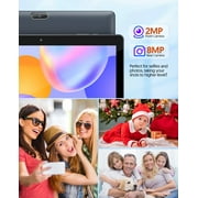 10 inch Android 13 Tablet, 4GB RAM 64GB ROM 1TB Expand, 2 in 1 Tablets with Keyboard,Quad-Core,2+8MP Dual Camera, 6000mAh,Bluetooth5.0,Wifi 6,1280x800 IPS 10.1 inch Tablet Pc with Case, Mouse,Stylus