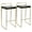 Gold, Black, variant on Fuji Contemporary-Glam Barstool In Gold With Black Faux Leather - Set Of 2