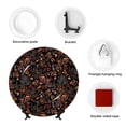 thumbnail image 4 of Salouo Floral Pattern Bone China Decorative Plate,Holiday Decor Decorative Ceramic Plates with Stand Elegant Home DéCor for Hallway/Living Room/Bedroom-10in, 4 of 6